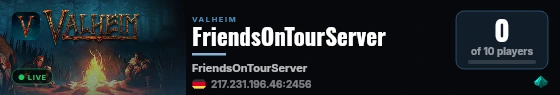 FriendsOnTourServer live status badge