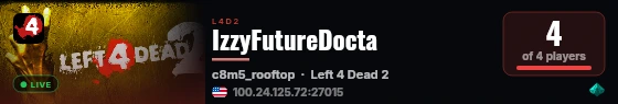 IzzyFutureDocta live status badge