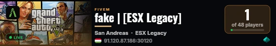 fake | [ESX Legacy] live status badge