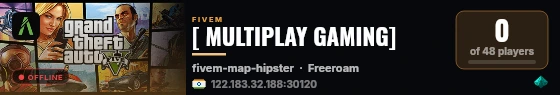 [ MULTIPLAY GAMING] live status badge
