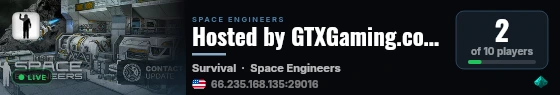 Hosted by GTXGaming.co.uk live status badge