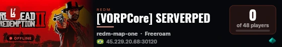 [VORPCore] SERVERPED live status badge