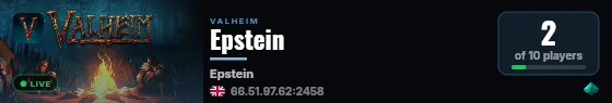 Epstein live status badge