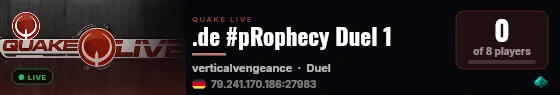 .de #pRophecy Duel 1 live status badge