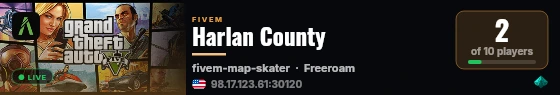 Harlan County live status badge