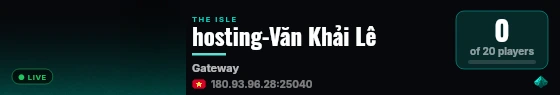 hosting-Văn Khải Lê live status badge