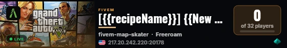 [{{recipeName}}] {{serverName}} live status badge