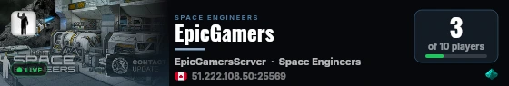 EpicGamers live status badge