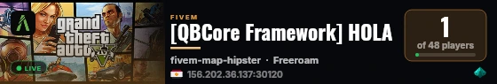[QBCore Framework] HOLA live status badge