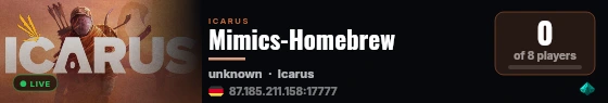 Mimics-Homebrew live status badge