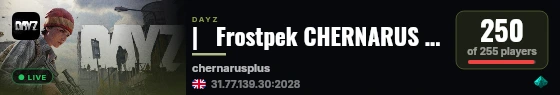 |   Frostpek CHERNARUS 1PP | BBP | HELI | EVENTS | LOOT+ live status badge