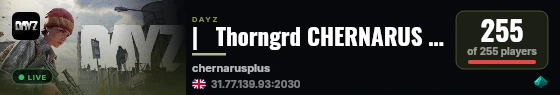 |   Thorngrd CHERNARUS 1PP | BBP | HELI | EVENTS | LOOT+ live status badge