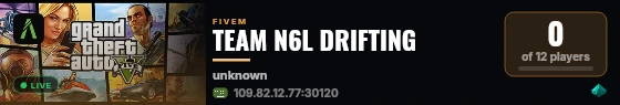 TEAM N6L DRIFTING  live status badge