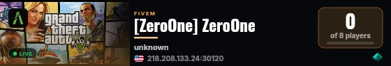 [ZeroOne] ZeroOne live status badge