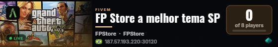 FP Store a melhor tema SP live status badge