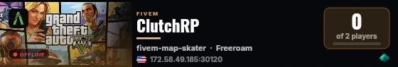 ClutchRP live status badge
