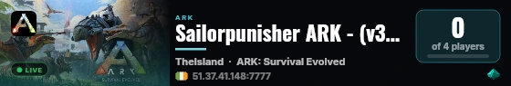 Sailorpunisher ARK - (v361.7) live status badge