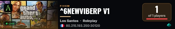 ^6NEWVIBERP V1 live status badge