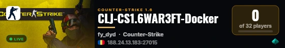 CLJ-CS1.6WAR3FT-Docker live status badge