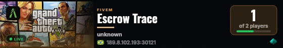 Escrow Trace live status badge