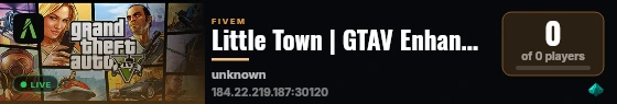 Little Town | GTAV Enhanced live status badge