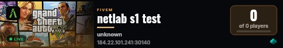 netlab s1 test live status badge