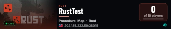 RustTest live status badge