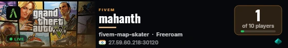 mahanth live status badge