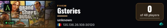 Gstories live status badge