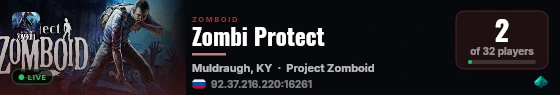 Zombi Protect live status badge