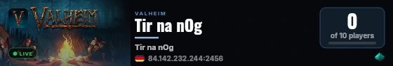 Tir na nOg live status badge
