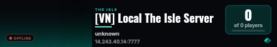 [VN] Local The Isle Server live status badge