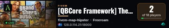 [QBCore Framework] The Ave Rp live status badge