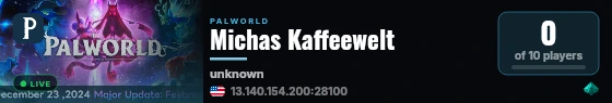 Michas Kaffeewelt live status badge