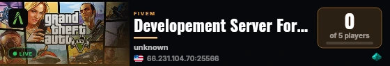 Developement Server For Wraith Scripts live status badge