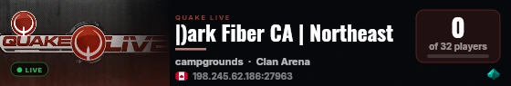 |)ark Fiber CA | Northeast live status badge