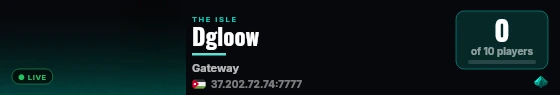 Dgloow live status badge
