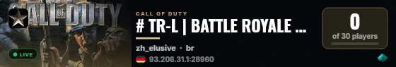 # TR-L | BATTLE ROYALE warzone2003.com live status badge