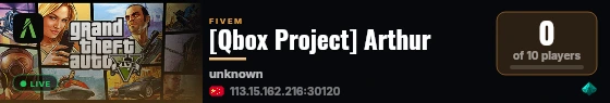 [Qbox Project] Arthur live status badge