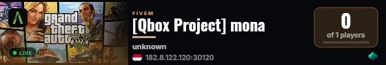 [Qbox Project] mona live status badge