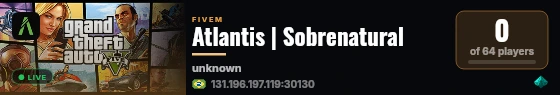 Atlantis | Sobrenatural live status badge
