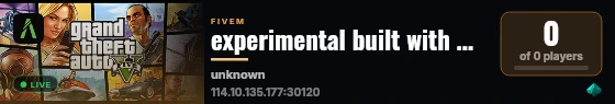 experimental built with QBCore Framework by JericoFx & Kakarot & Hamy! live status badge