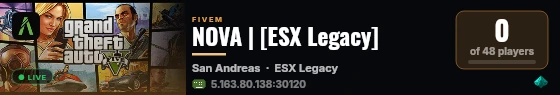 NOVA | [ESX Legacy] live status badge