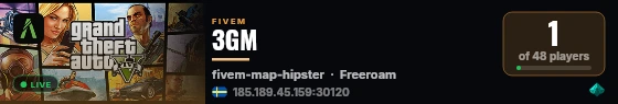 3GM live status badge