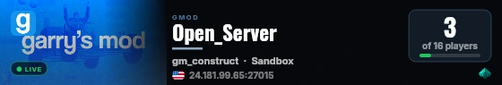Open_Server live status badge