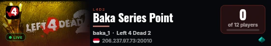 Baka Series Point live status badge