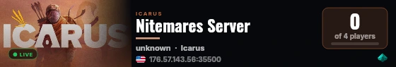 Nitemares Server live status badge