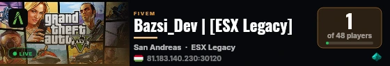 Bazsi_Dev | [ESX Legacy] live status badge