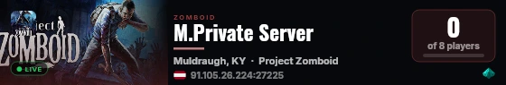 M.Private Server live status badge