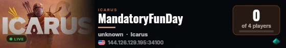 MandatoryFunDay live status badge